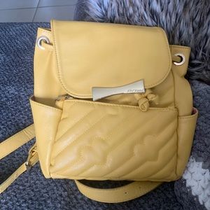 Betsey Johnson yellow backpack